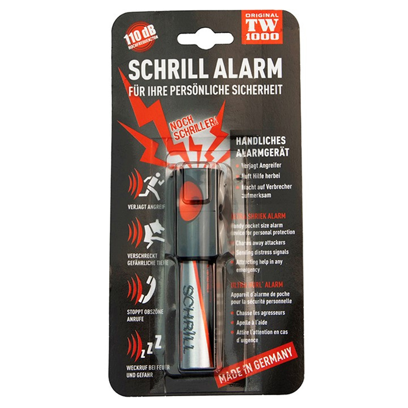 Obranný sprej so zvukovým alarmom Schrill Alarm