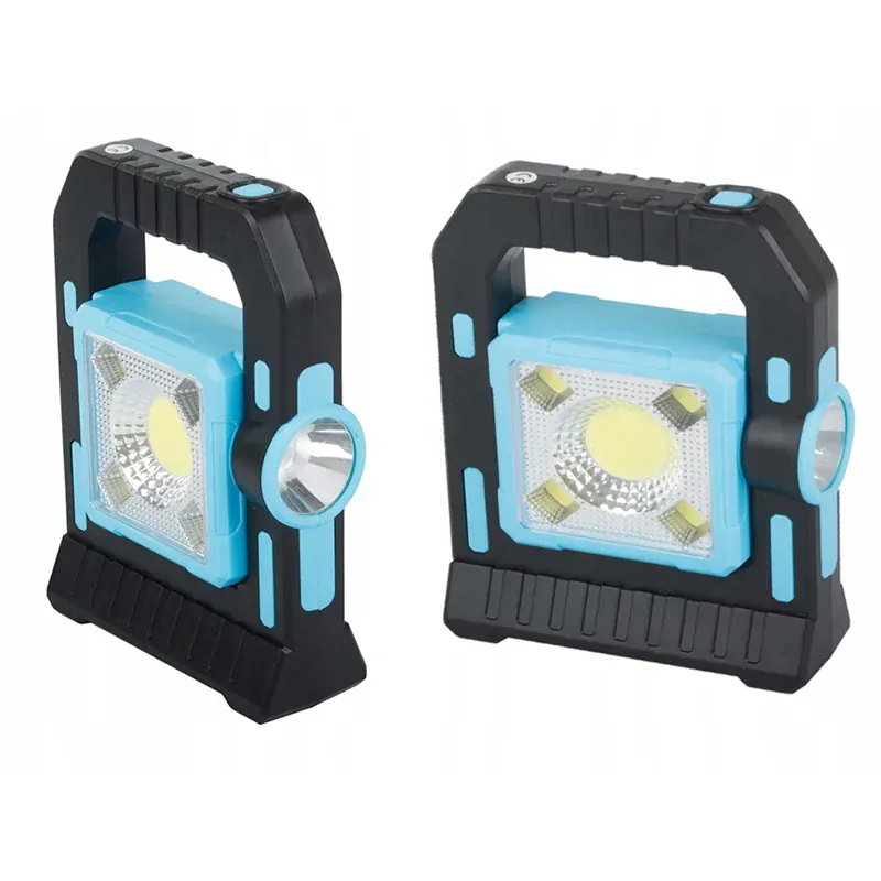 Kempingová solárna lampa 30COB LED T18-1 3W modrá