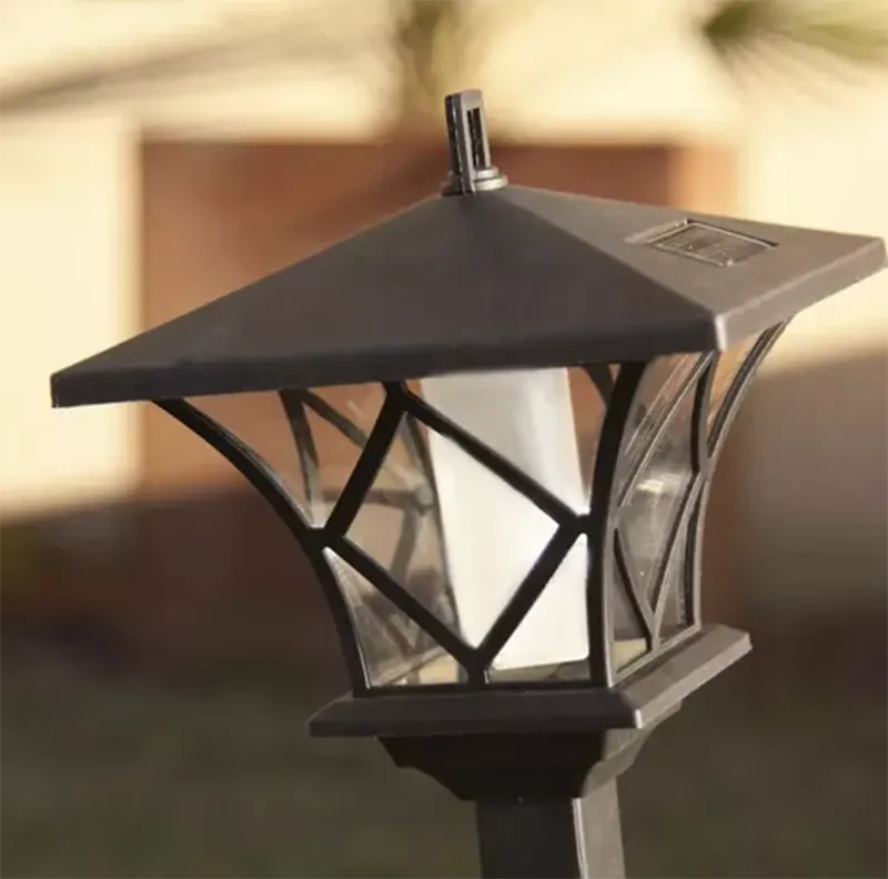 Solárna záhradná LED lampa lampáš 57-155cm