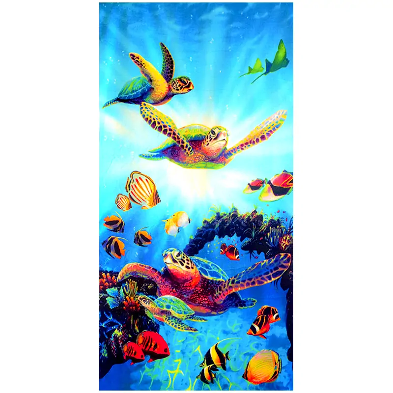 Korytnačka - Plážová osuška 70x140 cm