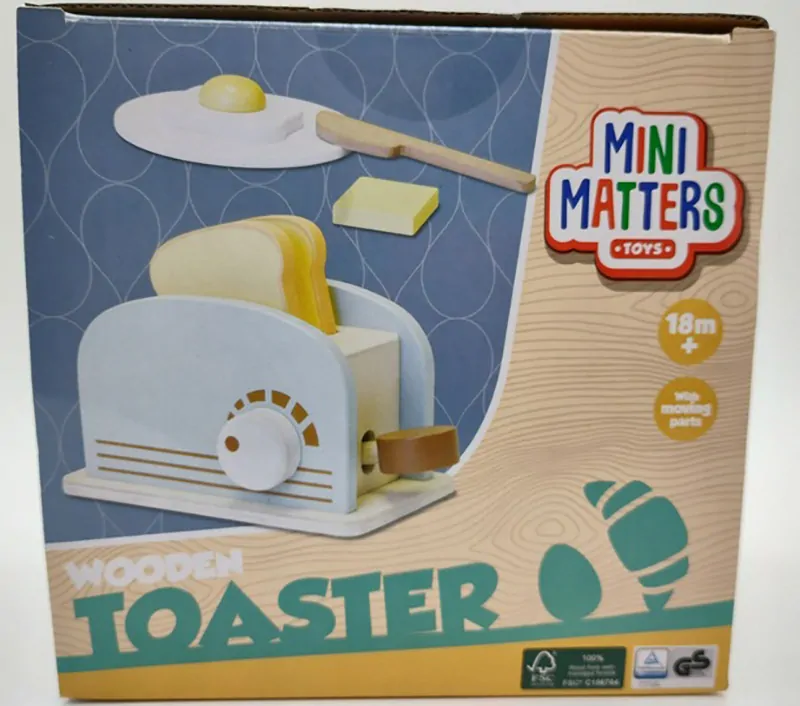 Mini Matters Drevený toastovač s príslušenstvom