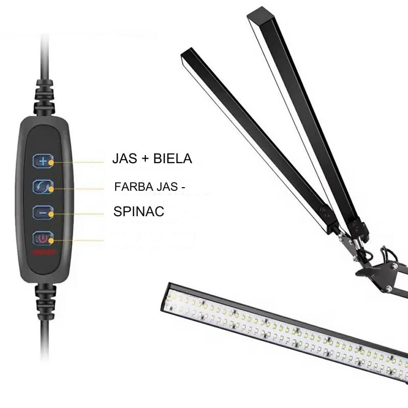 Pevná kancelárska stolná lampa 160LED 24W