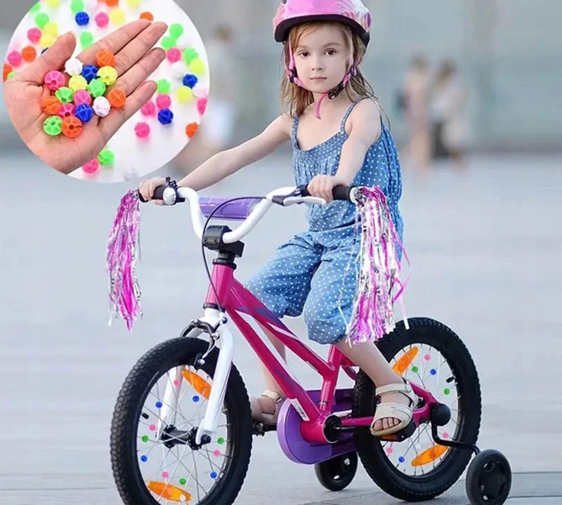 Ozdobné korálky na špice bicykla 36ks