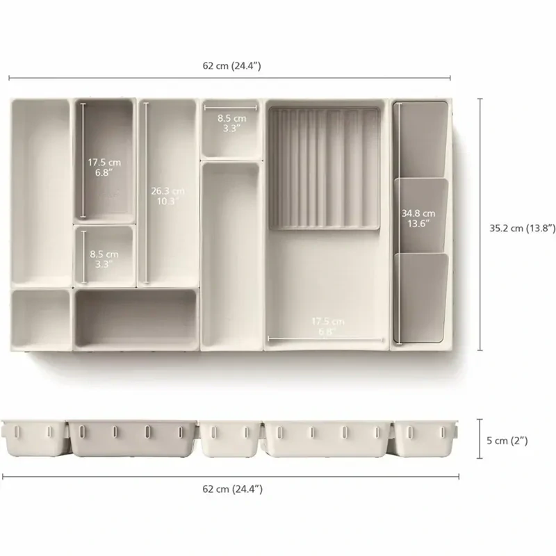 Organizér na kozmetiku modulárny 62x35cm