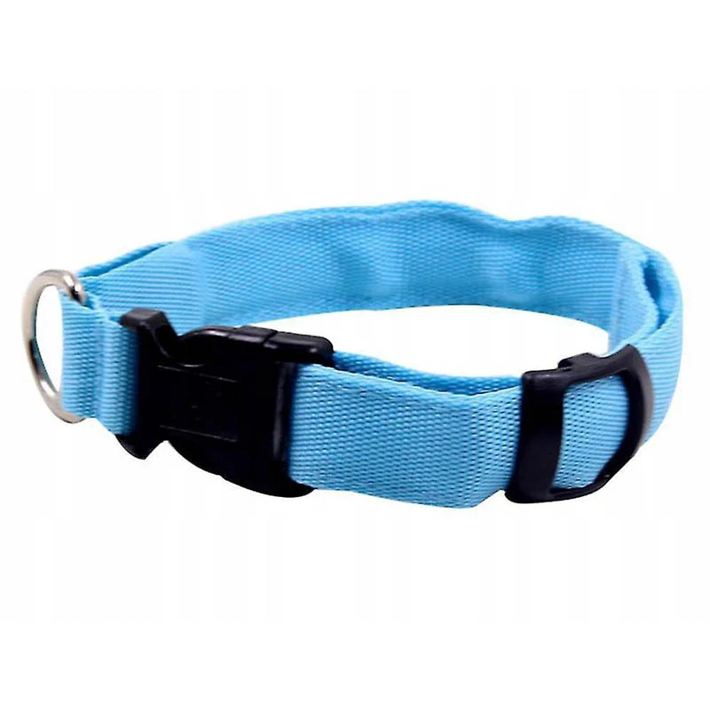 Obojok svietiaci LED nastaviteľný 46-59cm modrý