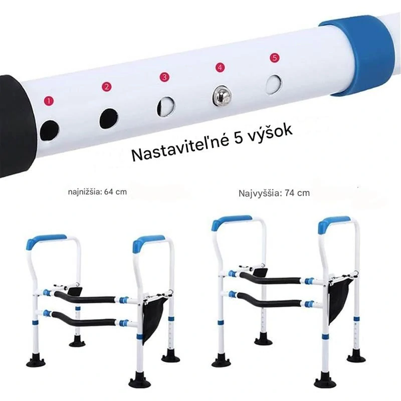 Bezpečnostné madlo k WC s prísavkami