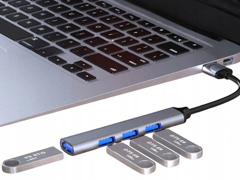 USB Hub 4 porty slim