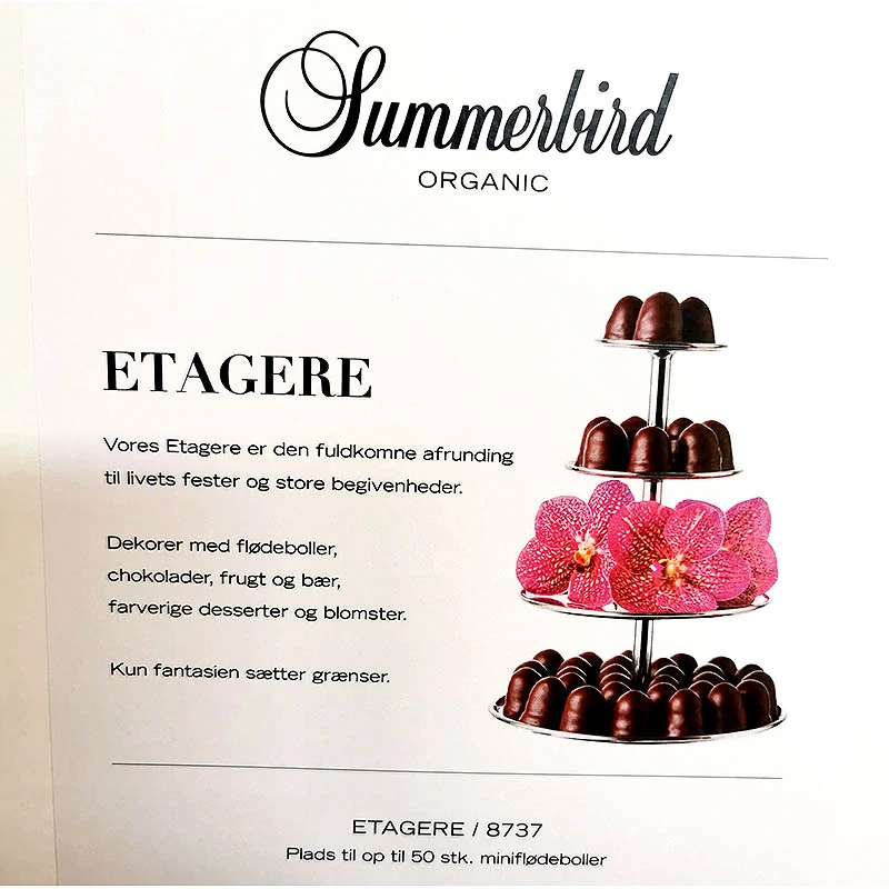 Summerbird Etagere - Poschodový nerezový podnos 