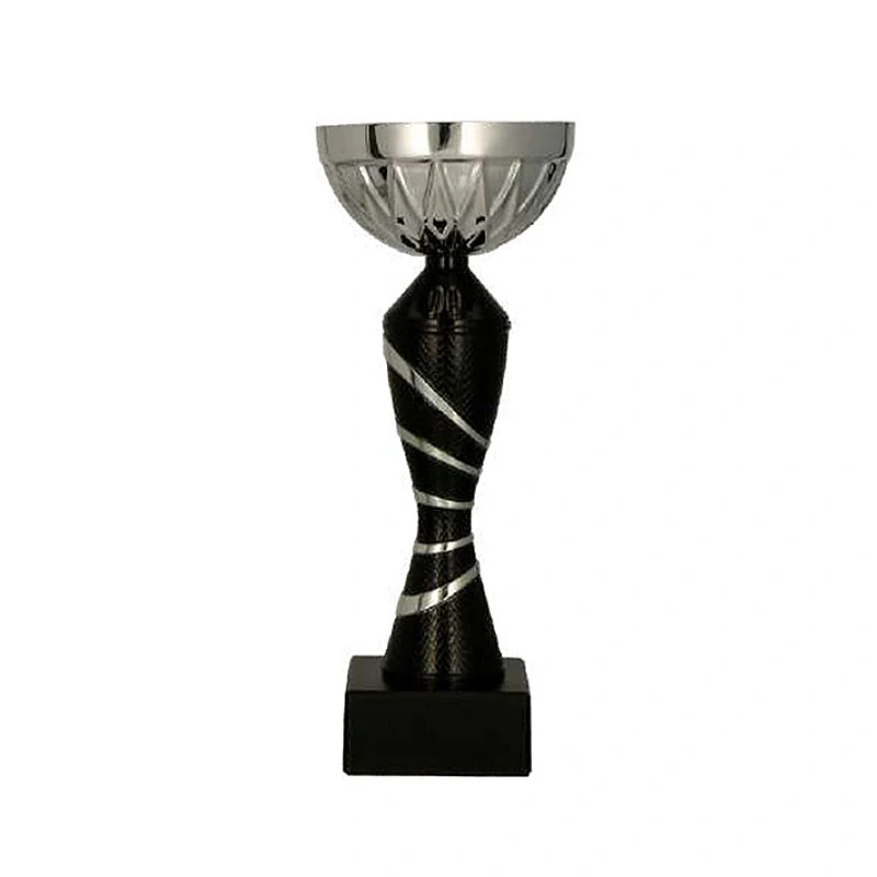 Pohár čierno/strieborný - 20,5cm / ø7cm