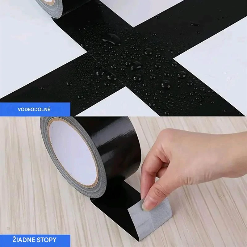 Opravná lepiaca páska vystužená čierna