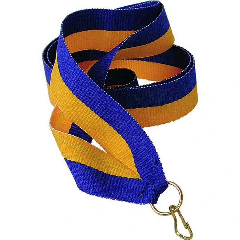 Stuha na medailu 11 mm - yellow/blue