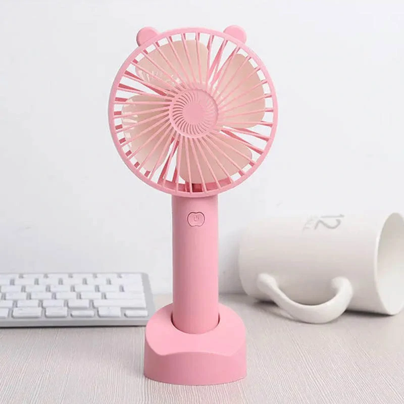 Kancelársky mini USB ventilátor ružový