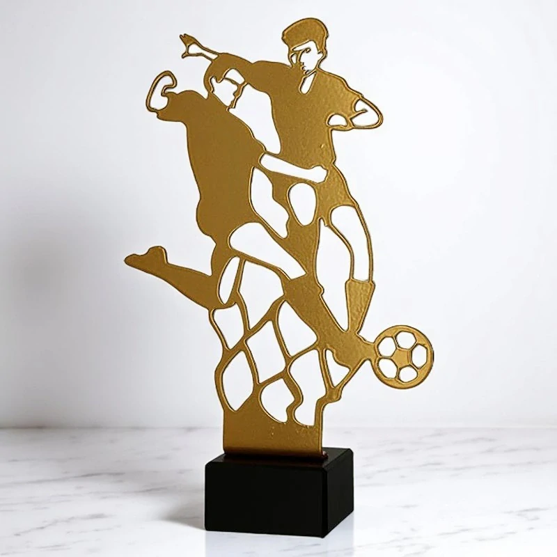 Trofej Hokej: Kovová figúrka na podstavci - 21cm
