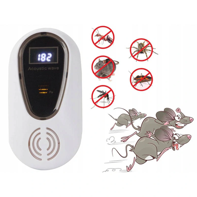 Ultrazvukový odpudzovač na myši, potkany, hmyz a komáre do zásuvky - 40 W