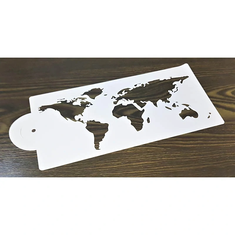 Mapa sveta - Šablóna na dekoráciu torty a koláčov: 31 x 15 cm