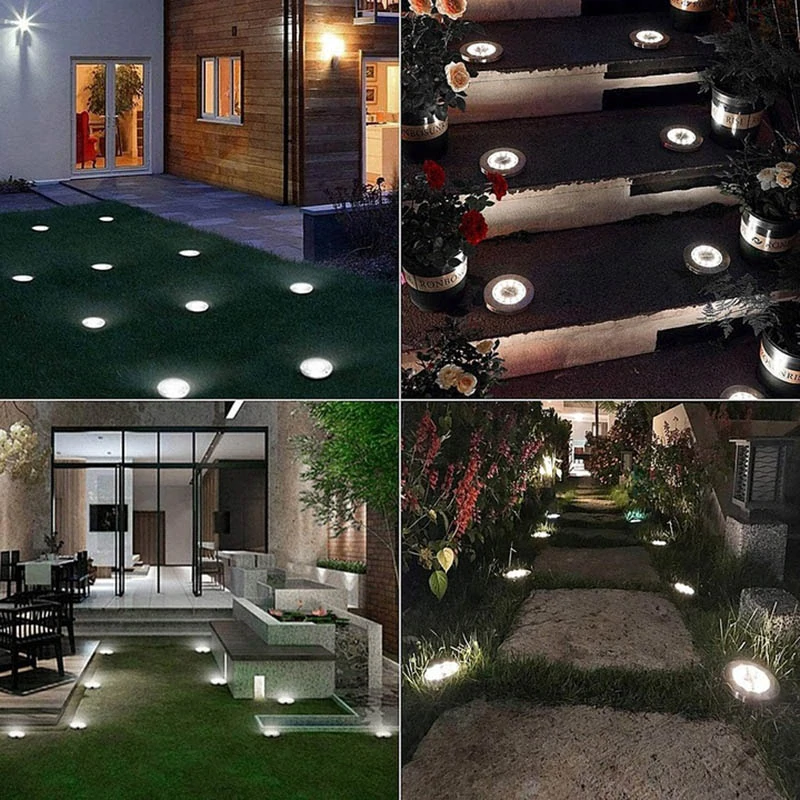 Záhradné solárne lampy 16LED 4ks