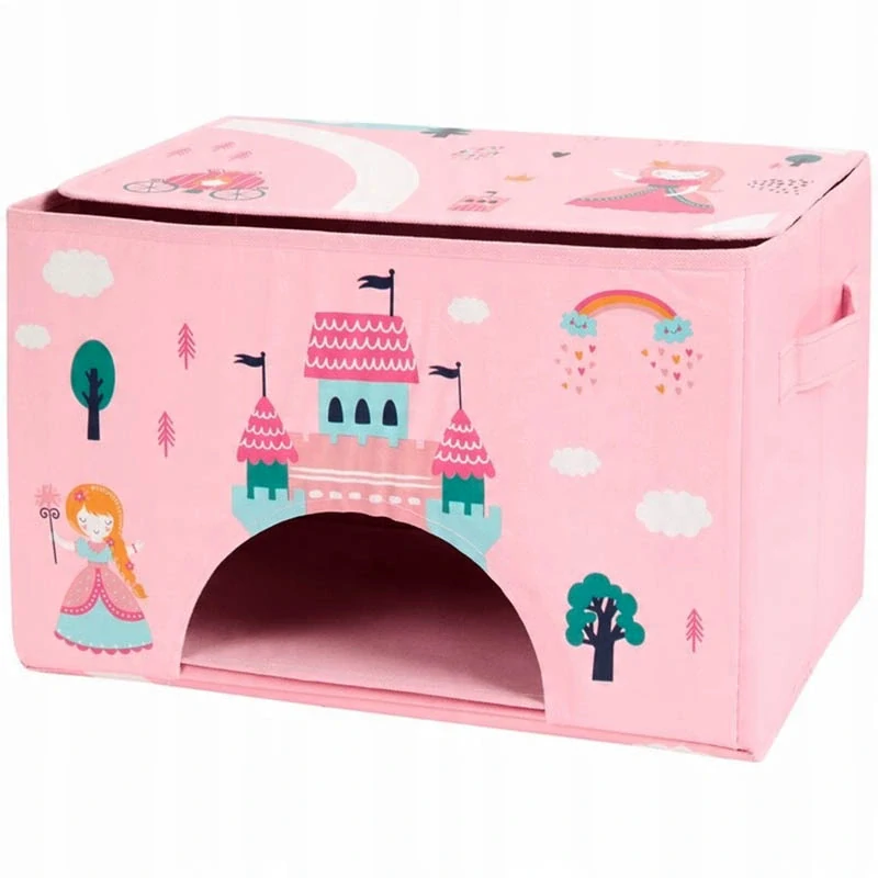 Detský úložný box s hracou podložkou 39 × 24 × 97,5 cm – ružový
