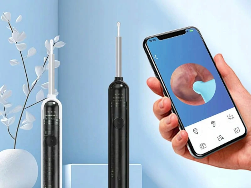 WiFi otoskop s kamerou na bezpečné čistenie uší
