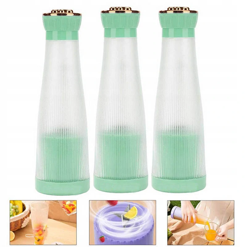 Prenosný smoothie mixér USB bezdrôtový 400ml zelený
