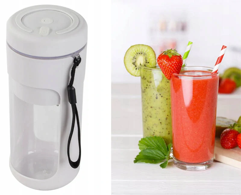 Prenosný smoothie mixér USB bezdrôtový 450 ml sivý