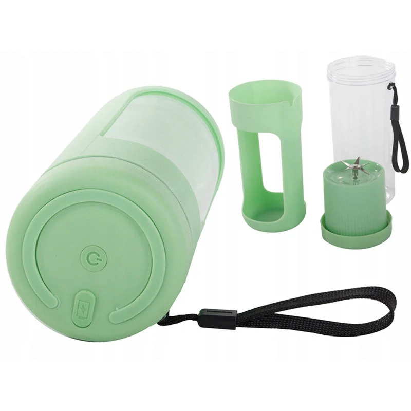 Prenosný smoothie mixér USB bezdrôtový 450 ml zelený