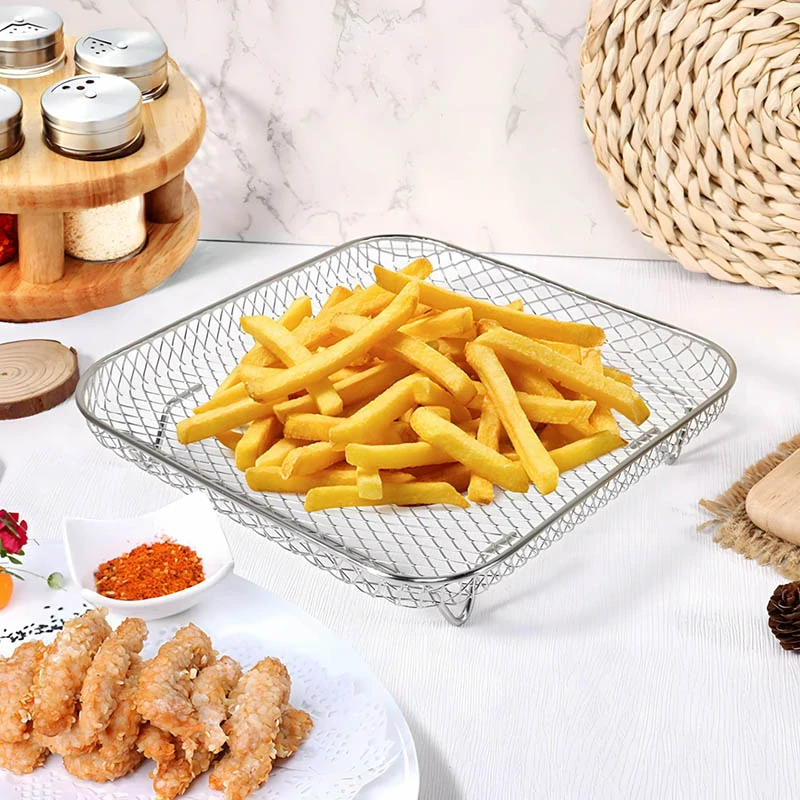 Štvorcový rošt do teplovzdušnej fritézy – 3 úrovne