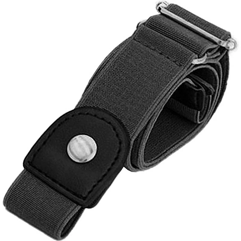 Čierny elastický opasok bez pracky 63-95cm