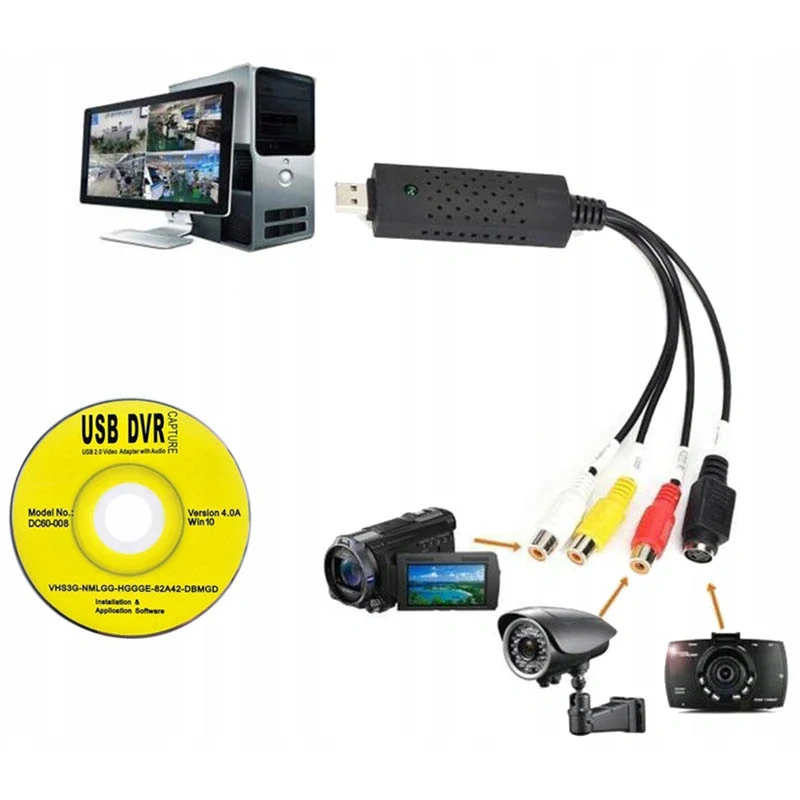 USB video prevodník na prenos videa z VHS do PC