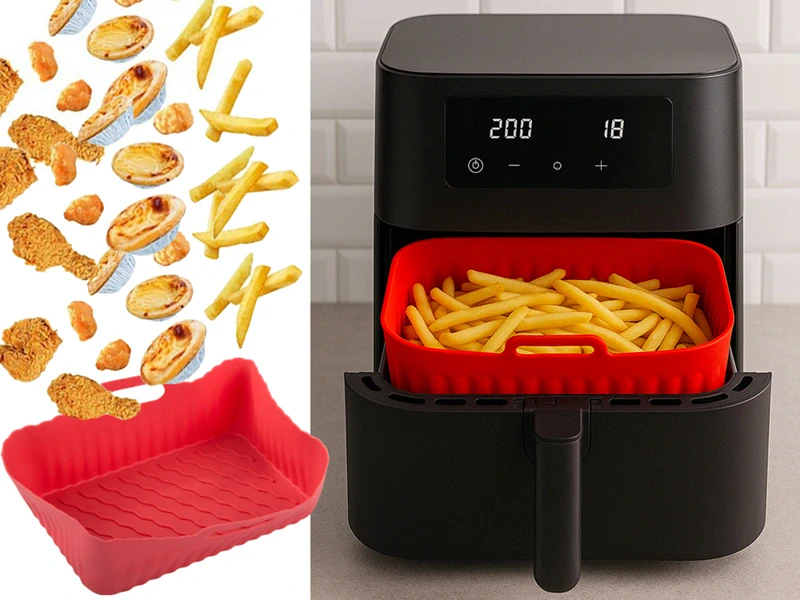 Silikónová vložka do teplovzdušnej fritézy s rúčkami