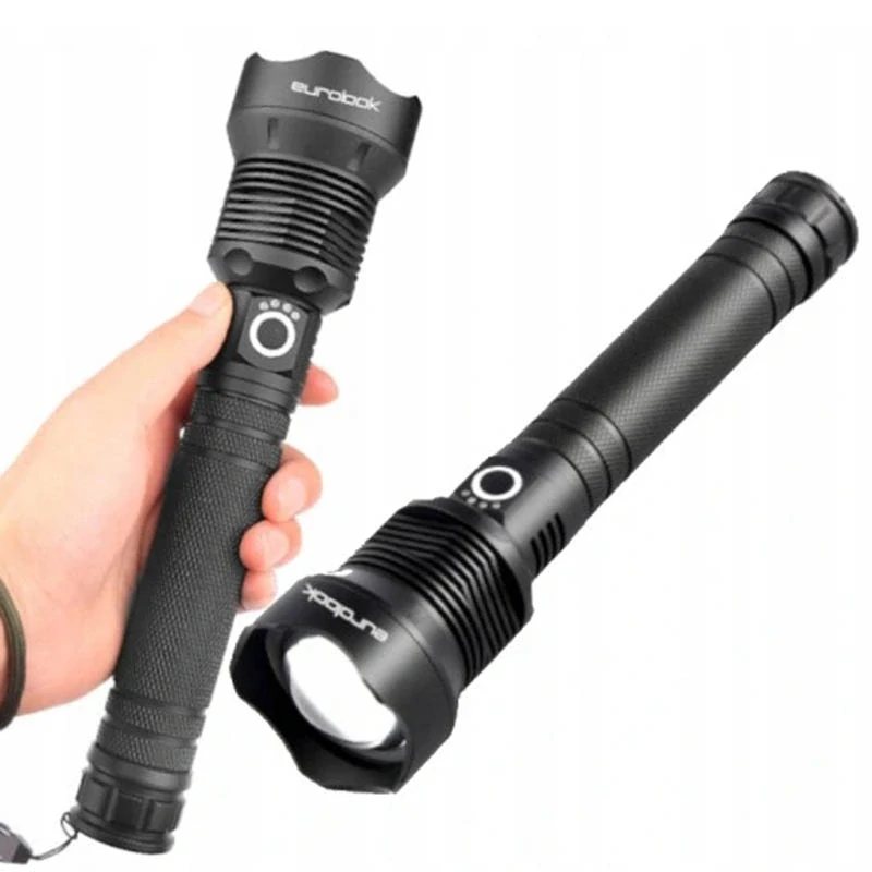 Výkonná LED baterka P90 s nabíjaním cez USB a funkciou zoom