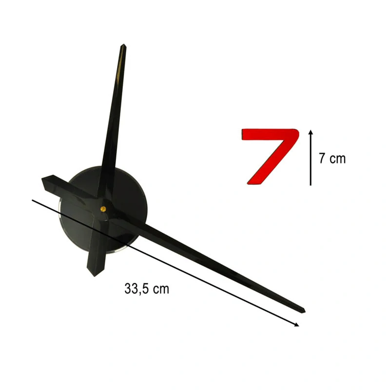 Nalepovacie nástenné hodiny DIY farebné s 12 číslicami 80–90 cm