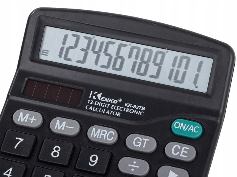 Kancelárska kalkulačka Kenko KK-837B s 12-miestnym displejom