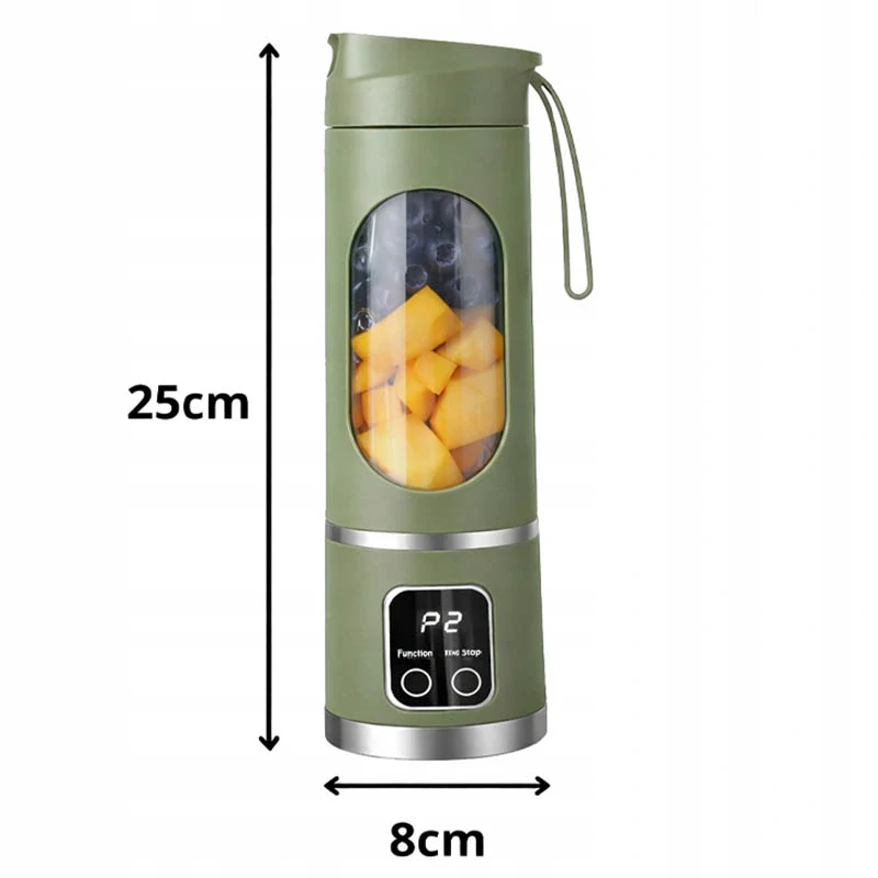 Prenosný mini smoothie blender 500 ml – zelený