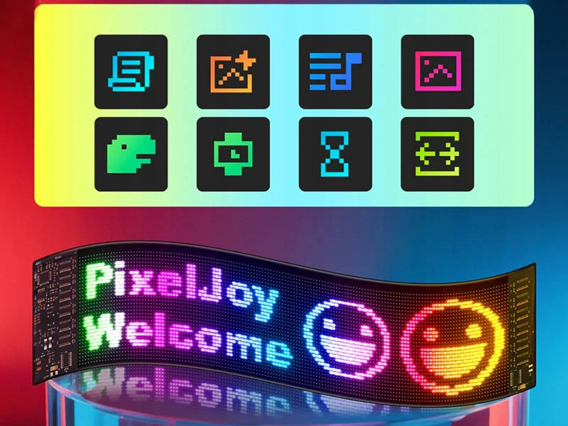 LED panel 16×96 programovateľný na sklo auta