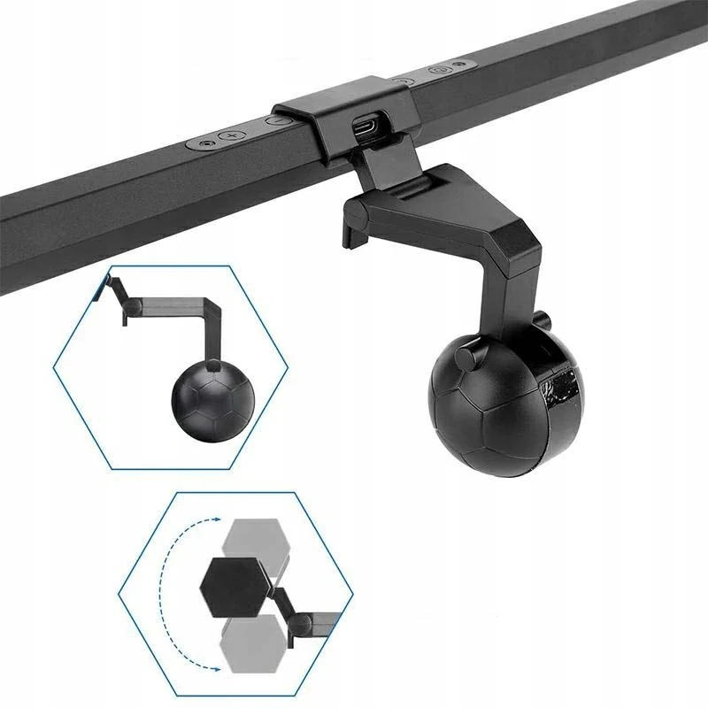 LED lampa na monitor s nastaviteľnou farbou svetla a jasom