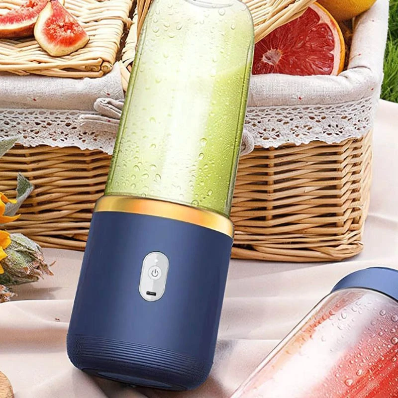 Prenosný smoothie blender USB 400 ml modrý