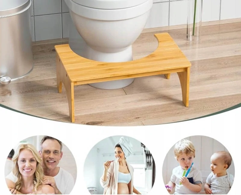 Bambusová podnožka k WC