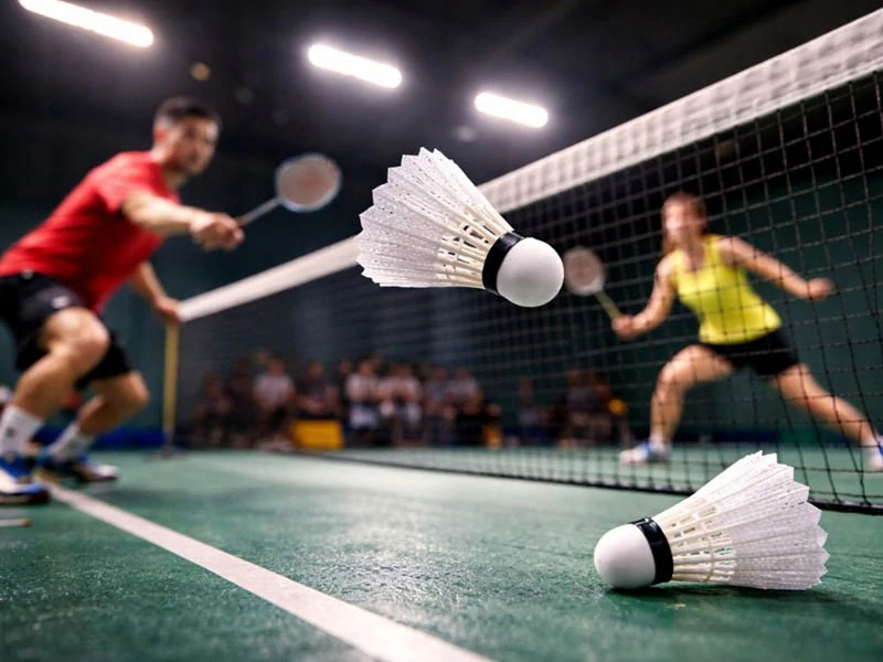 Bedmintonové košíky nylonové biele – 5 ks