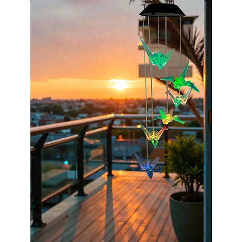 Solárna LED dekorácia Origami žeriavy