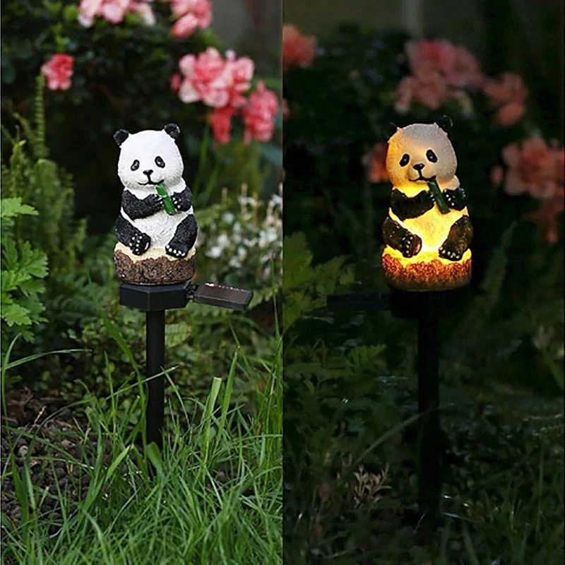 Solárna LED lampa Panda