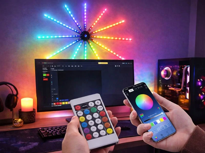 LED lampa Ohňostroj RGB