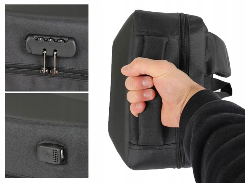Batoh na notebook s ochranou proti krádeži 15 L čierny