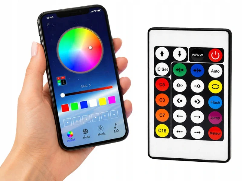 LED pásik RGB 10 m USB Bluetooth vodeodolný