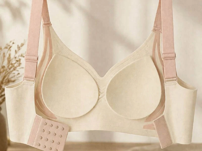 Dámska športová podprsenka push up M biela