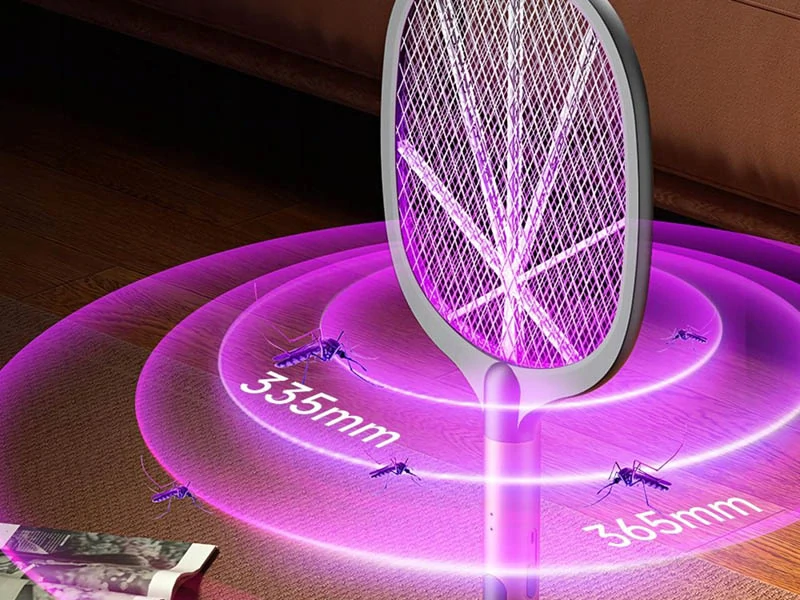 Elektrická plácačka na muchy a komáre s UV lampou