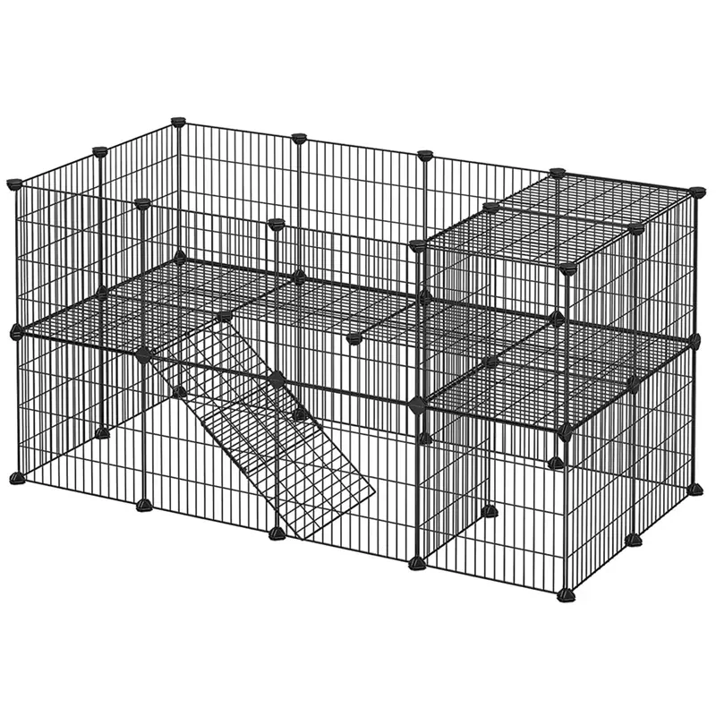 NUXIE® PREMIUM Modulárna klietka pre králiky, morčatá, mačky a šteniatka 71 x 143 x 73 cm