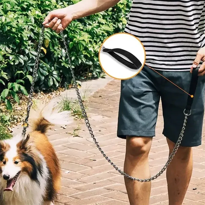 Vodítko pre psa s reťazou NUXIE® PREMIUM 120 cm