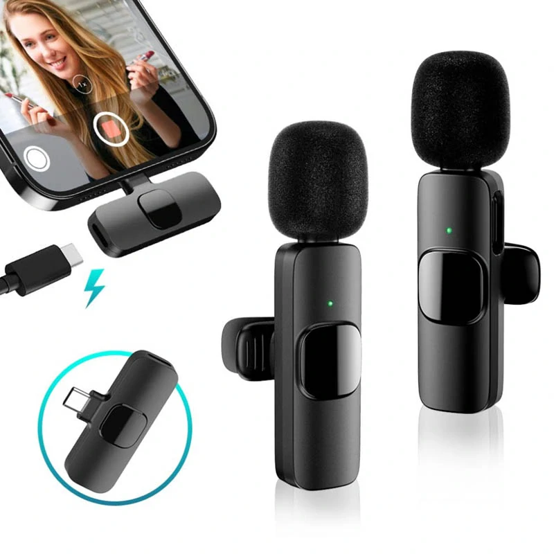 Bezdrôtové klopové mikrofóny USB-C 1 pár