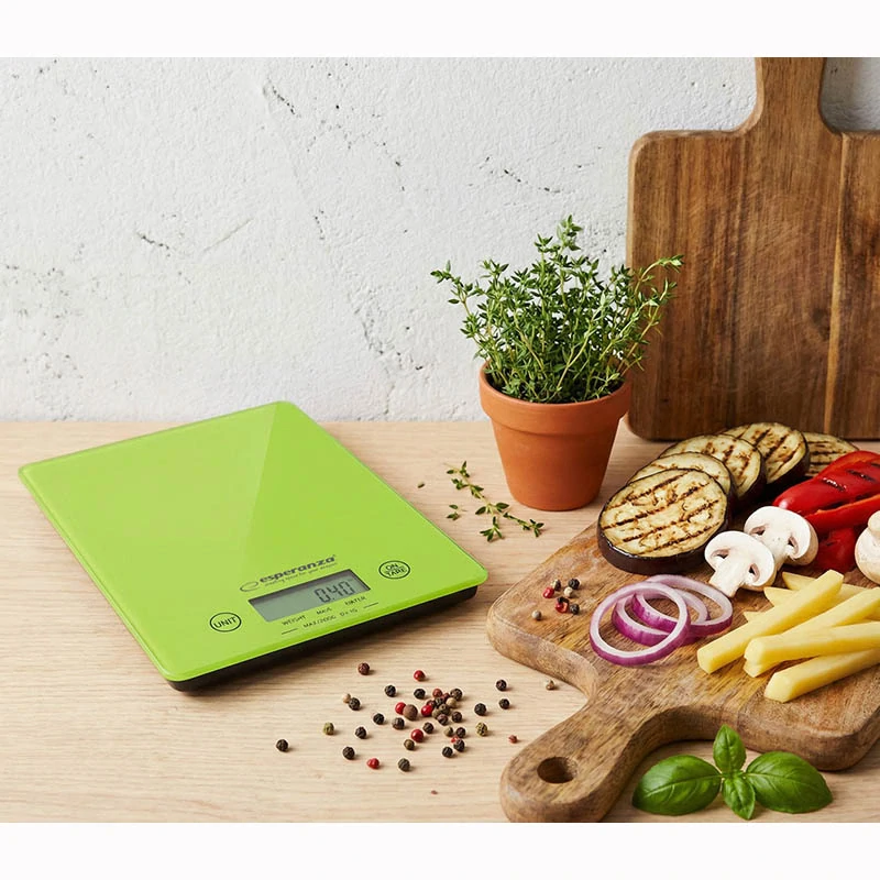 Digitálna kuchynská váha Esperanza LEMON Green do 5 kg