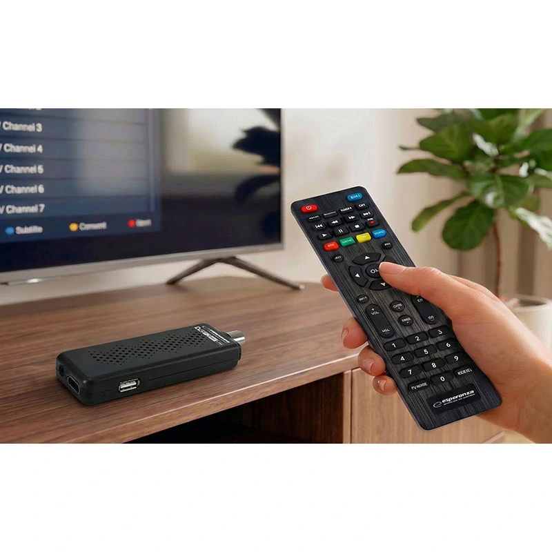 Digitálny DVB-T2 prijímač Esperanza EV109R H.265/HEVC